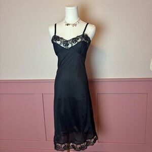 coquette goth romantic vintage slip dress